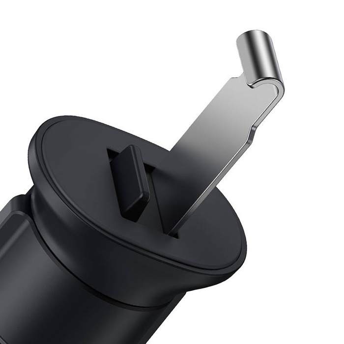 Baseus Metal Age II grawitacyjny uchwyt samochodowy na telefon na kratkę wentylacji czarny (SUJS000001)