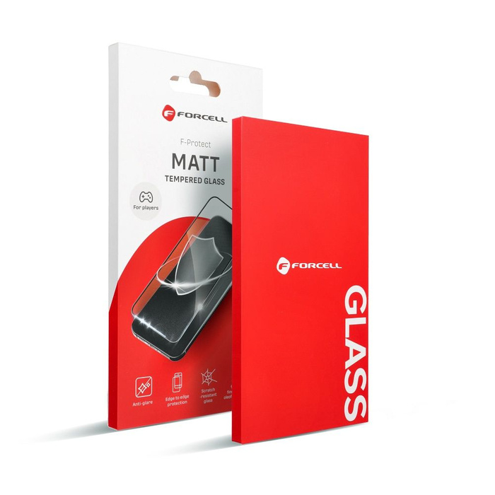 Szkło hartowane do iPhone 12 / 12 PRO Forcell Matt Glass czarne