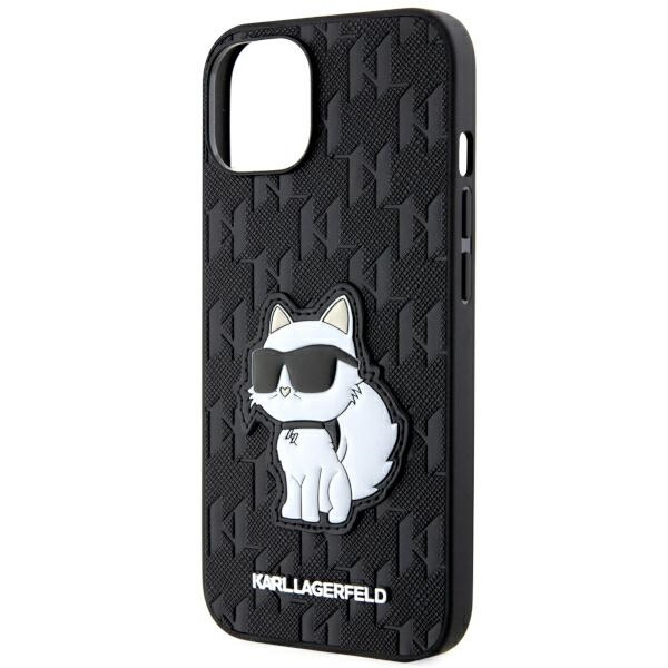 Etui Karl Lagerfeld KLHCP14SSAKHPCK iPhone 14 6.1" czarny/black Saffiano Monogram Choupette Case