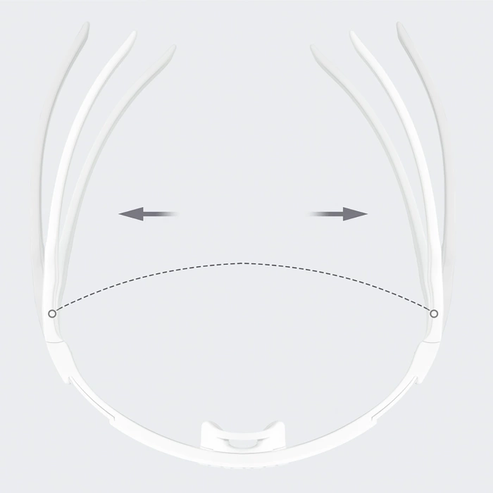 Okulary rowerowe Rockbros fotochromowe, z ochroną UV i wkładką korekcyjną - białe