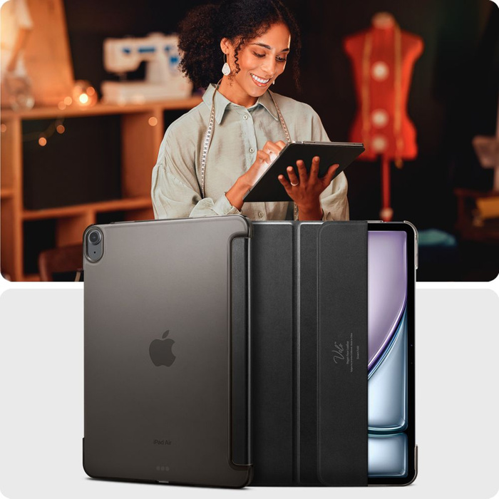 ETUI SPIGEN SMART FOLD IPAD AIR 13 2024 BLACK
