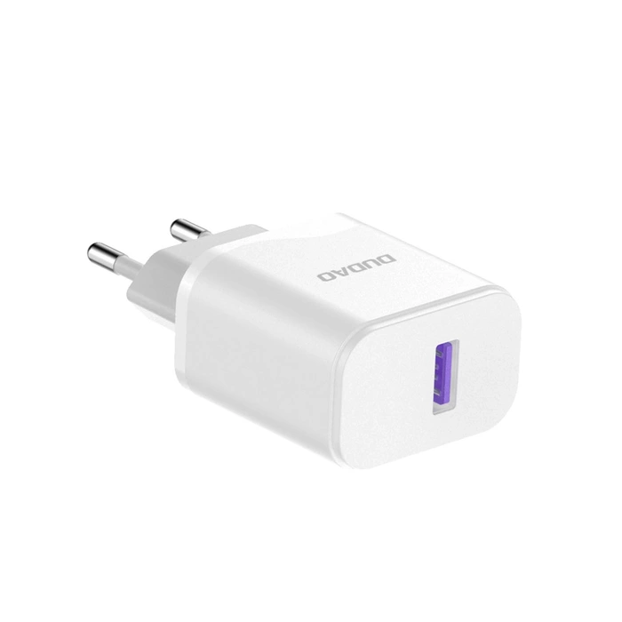 Ładowarka sieciowa Dudao A20EU USB-A 18W - biała + kabel USB-A - micro USB
