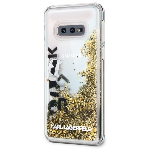 Etui KARL LAGERFELD Samsung Galaxy S10e Glitter Czarno-Złoty Case