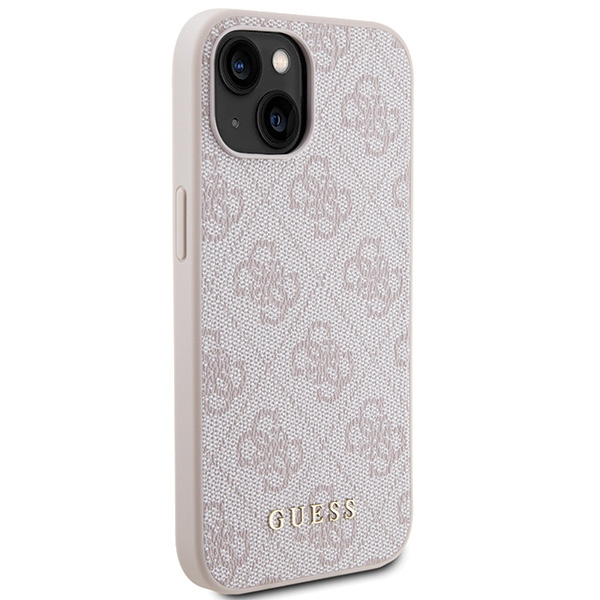 Etui Guess GUHCP15MG4GFPI iPhone 15 Plus 6.7" różowy/pink hard case 4G Metal Gold Logo Case