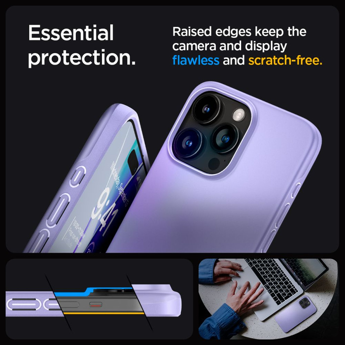 Etui iPhone 15 Pro Max Spigen Thin Fit Iris Purple