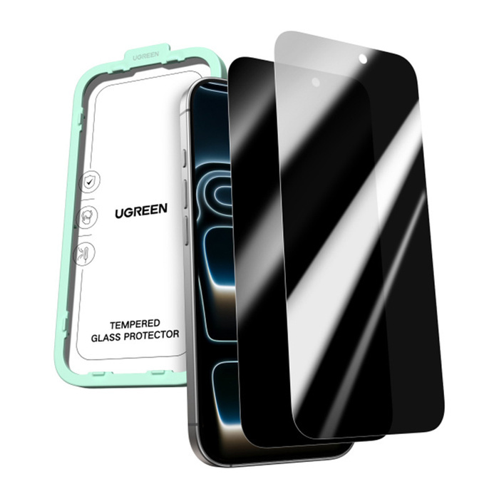 Szkło hartowane prywatyzujące Ugreen SP1156 do iPhone 17 Pro Max (2 szt.)