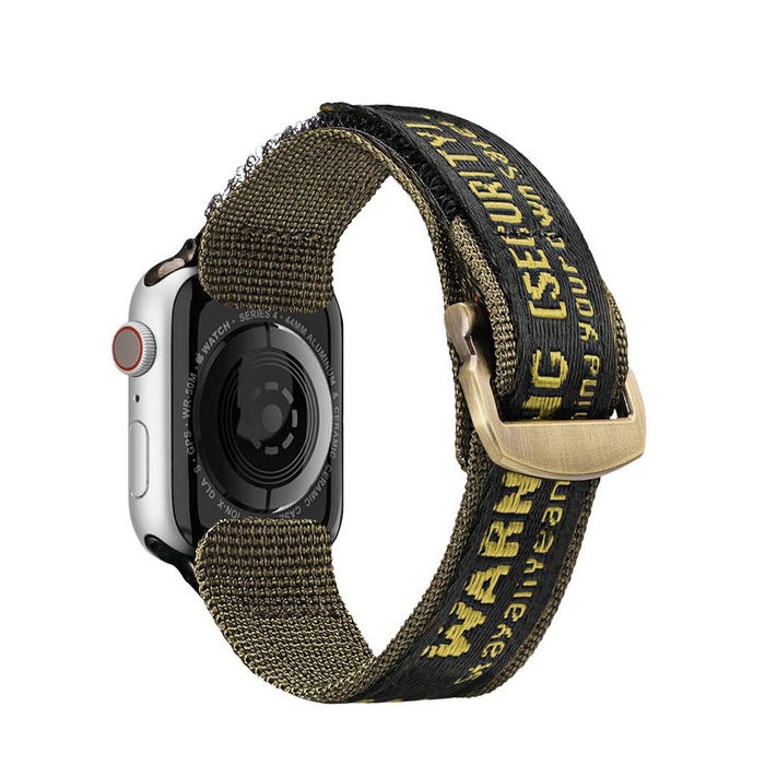 Pasek Dux Ducis Strap (Outdoor  Version) pasek Apple Watch Ultra, SE, 8, 7, 6, 5, 4, 3, 2, 1 (49, 45, 44, 42  mm) nylonowa opaska bransoleta żółto-zielony