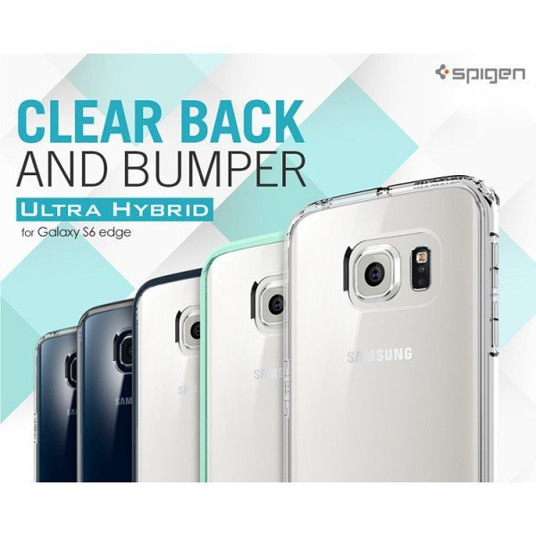 Etui SPIGEN Ultra Hybrid Samsung Galaxy S6 Edge Przezroczyste Clear Przezroczysty Case
