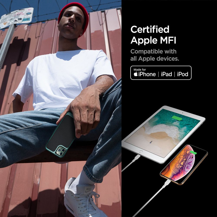 KABEL SPIGEN DURASYNC MFI LIGHTING CABLE 2-PACK 100CM WHITE