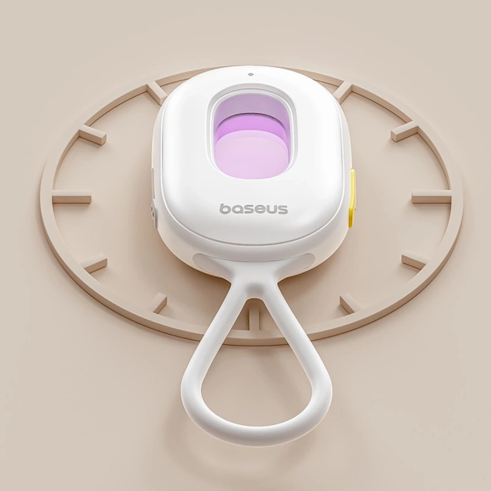 Wykrywacz ukrytych kamer Baseus Heyo Series II z alarmem i mini latarką + kabel Baseus Simple USB-A - USB-C – biały