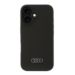 Audi Silicone Case iPhone 16 6.1"czarny/black hardcase AU-LSRIP16-Q3/D1-BK