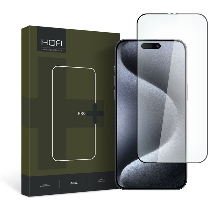 Szkło Hartowane Hofi Glass Pro+ iPhone 15 Pro Max Black