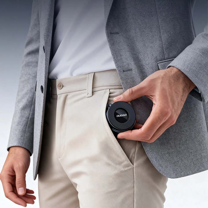 Uchwyt samochodowy Dudao F24PRO kompatybilny z MagSafe z przyssawką na szybę lub deskę rozdzielczą - czarny