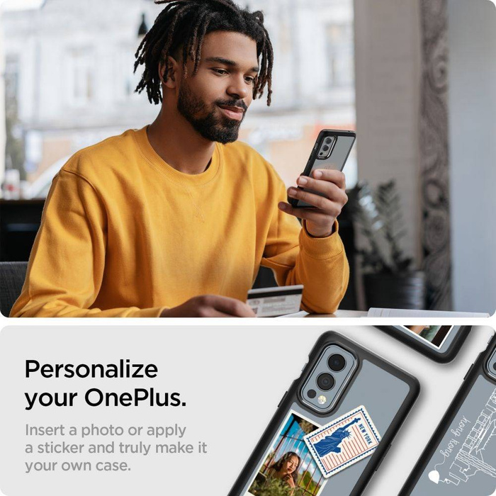 SPIGEN OnePlus Nord 2 5G Ultra Hybrid Etui Matte Czarny Case
