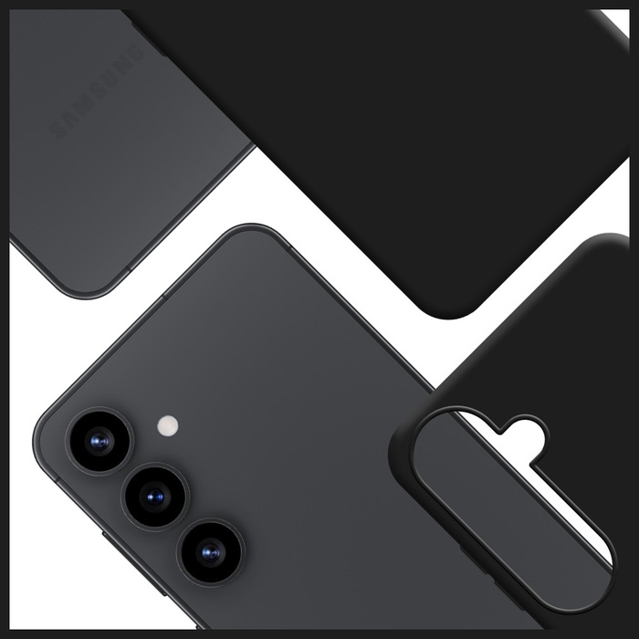 Etui 3MK Hardy MagSilicone do Samsung    Galaxy S25 czarny