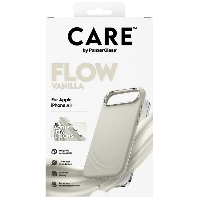 Etui CARE by PanzerGlass FLOW MagSafe do iPhone Air waniliowy