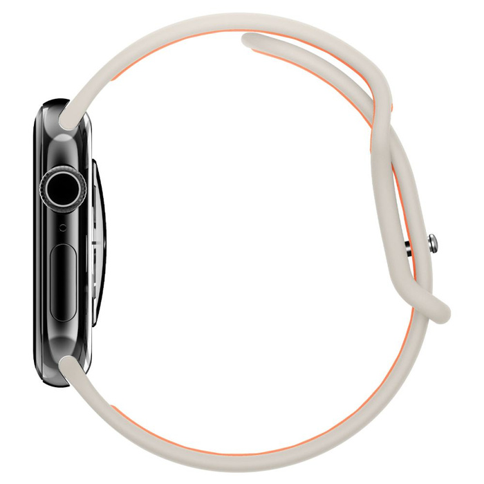 PASEK SPIGEN APPLE WATCH 6 / 7 / 8 / 9 / 10 / SE / ULTRA 1 / 2 (44 / 45 / 46 / 49 MM) NANO POP ORANGE BEIGE