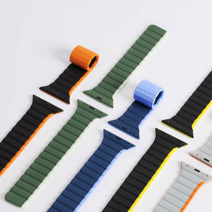 Magnetyczny pasek Apple Watch SE, 8, 7, 6, 5, 4, 3, 2, 1 (41, 40, 38 mm) Dux Ducis Strap (LD Version) - zielony