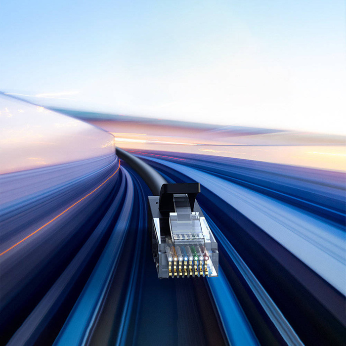 Ugreen płaski kabel sieciowy LAN Ethernet Cat. 6 5m czarny (NW102)