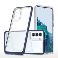 Etui Clear 3in1 Etui Do Samsung Galaxy S23 Silikonowy Pokrowiec Z Ramką Niebieskie Case