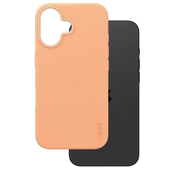 Etui CARE by PanzerGlass Fashion Case iPhone 16 6.1" brzoskwiniowy/peachy MagSafe 1389