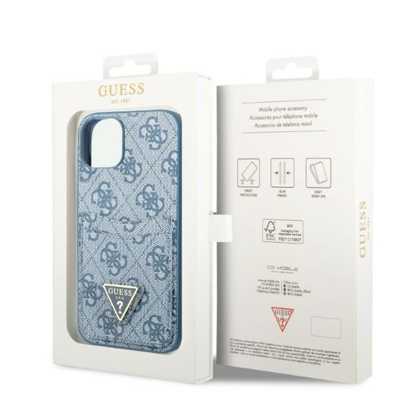 Etui GUESS Apple iPhone 13 4G Triangle Logo Cardslot Niebieski Hardcase