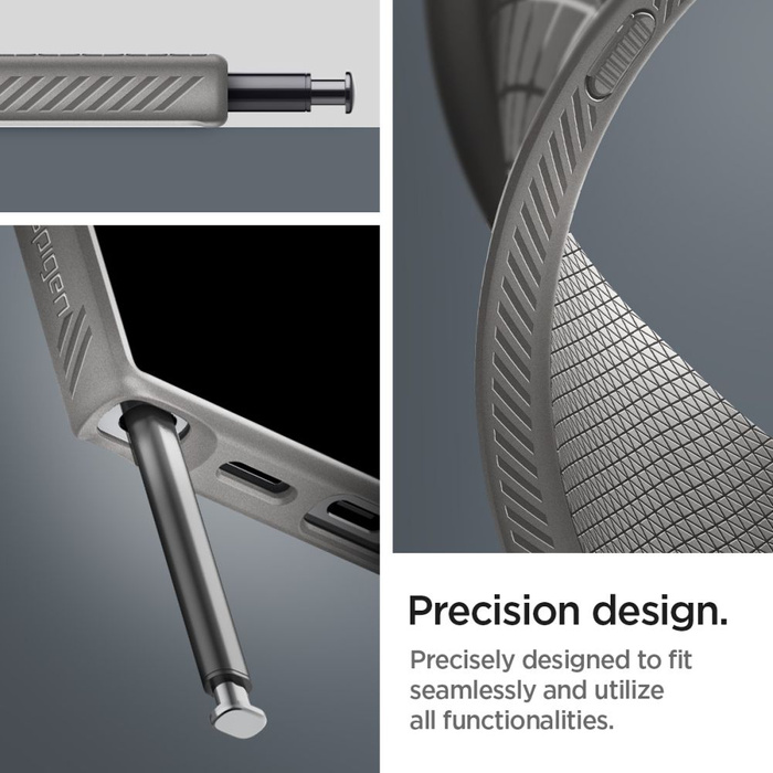 Etui Spigen Liquid Air Samsung Galaxy S24 Ultra Marble Grey Case