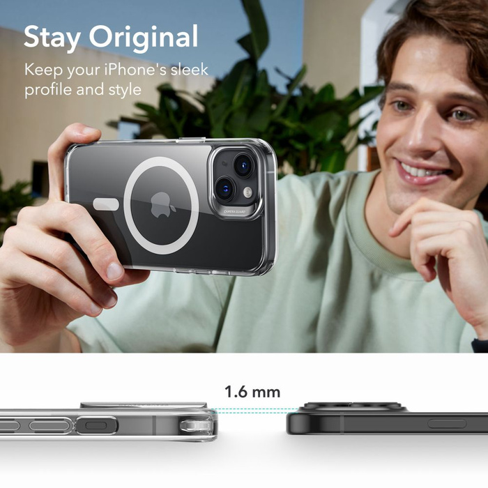 Etui Esr Ch Halolock Magsafe iPhone 15 Clear Case