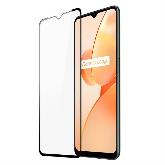 Dux Ducis 9D Tempered Glass wytrzymałe szkło hartowane 9H na cały ekran z ramką Realme C31 czarny (case friendly)