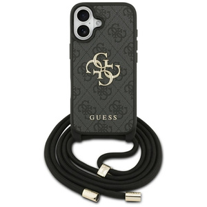 Etui Guess 4G Big Logo Cord Stap         Crossbody do iPhone 17 czarny