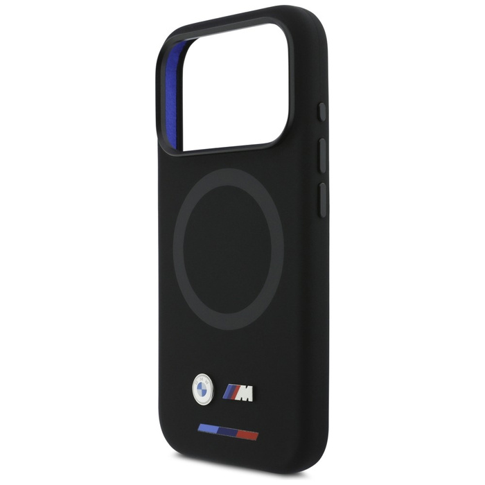 Etui BMW M Silicon Logo MagSafe do       iPhone 17 Pro czarny