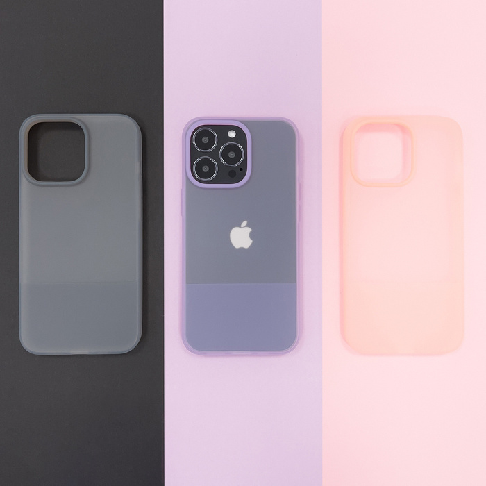 Kingxbar Plain Series etui pokrowiec do iPhone 13 Pro silikonowa obudowa różowy