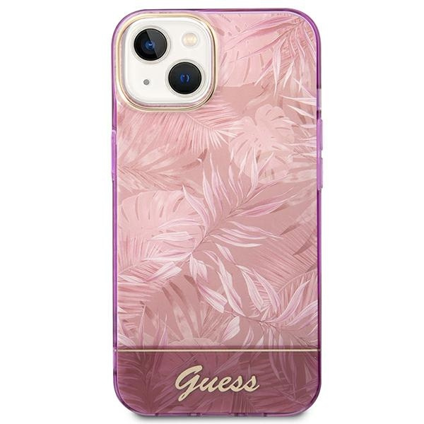 Etui GUESS Apple iPhone 14 Plus Jungle Collection Różowy Hardcase