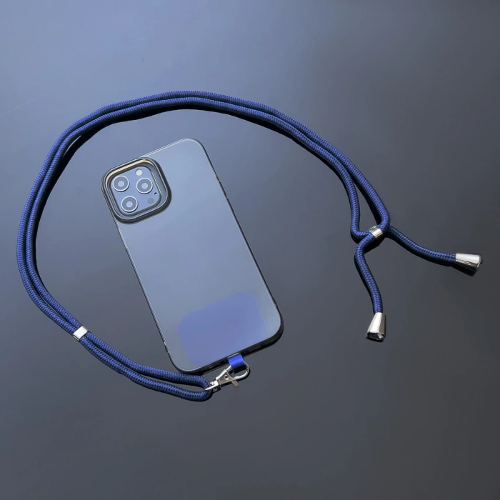 Stylowa smycz sznur z wkładką do telefonu kluczy biały