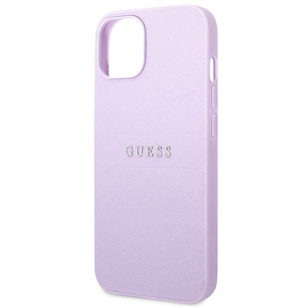 Etui GUESS Apple iPhone 14 Plus Saffiano Strap Fioletowy Case