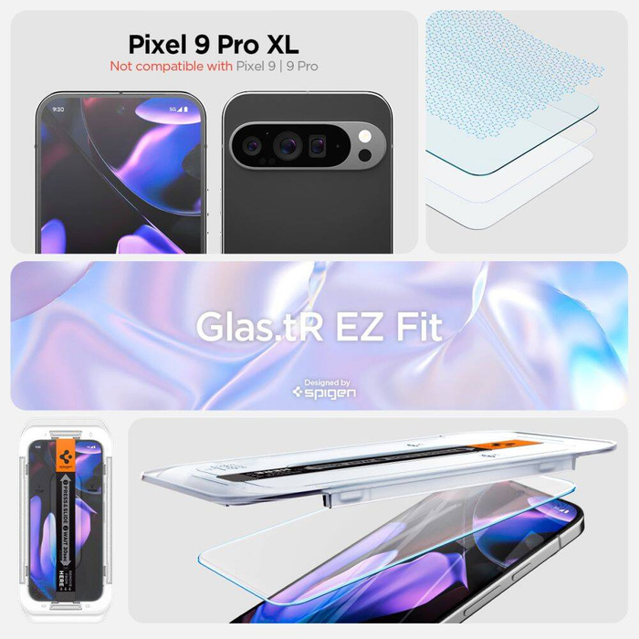 Szkło Hartowane Spigen Glas.tr ”ez Fit” 2-pack Google Pixel 9 Pro Xl  / 10 Pro Xl Clear