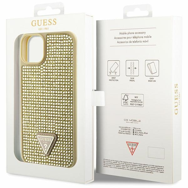 Etui Guess GUHCP14MHDGTPD iPhone 14 Plus 6.7" złoty/gold hardcase Rhinestone Triangle Case