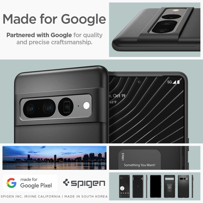 Etui Spigen Thin Fit Google Pixel 7 Pro Etui Black