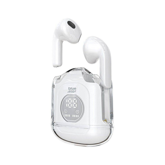 Słuchawki bezprzewodowe douszne Blue Star Transparency Fi22 TWS białe 