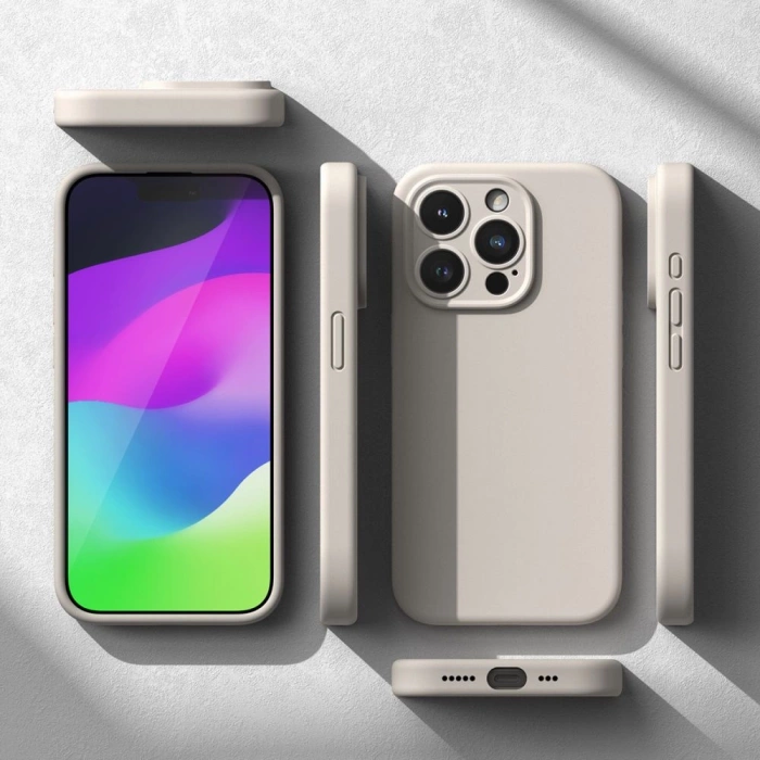 Etui Ringke Silicone Magnetic Magsafe iPhone 15 Pro Stone Case