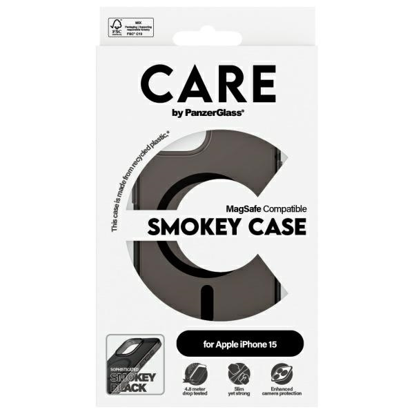 CARE by PanzerGlass Flagship Case iPhone  15 6.1" dymny/smokey MagSafe 1161
