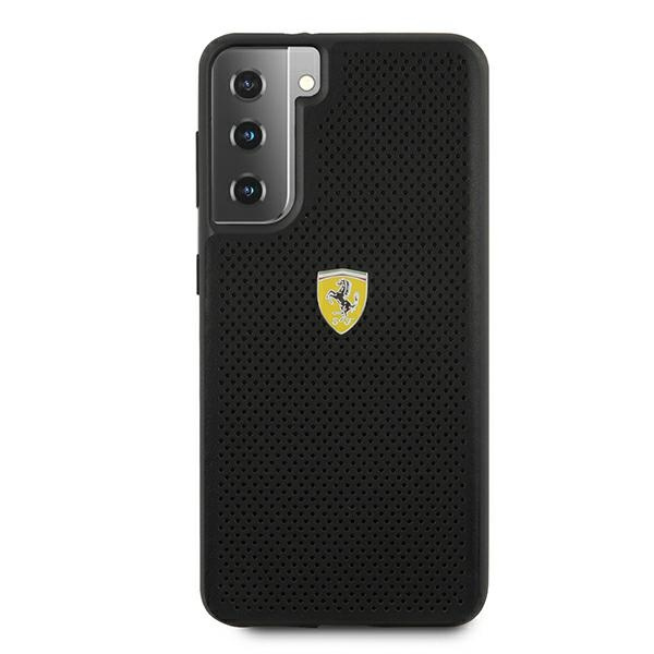 Etui FERRARI Samsung Galaxy S21 G991 On Track Perforated FESPEHCS21SBK Czarny Hardcase