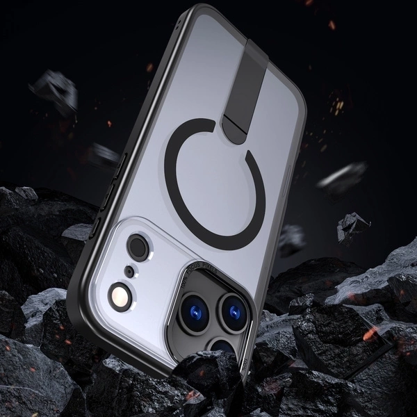 Etui Hybrid Armor X na Samsung Galaxy S26 z podstawką kompatybilne z MagSafe - czarne