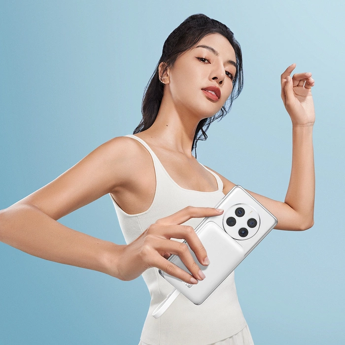 Powerbank Baseus Magnetic Mini MagSafe 10000mAh 30W z wbudowanym kablem USB-C 0.3m Biały