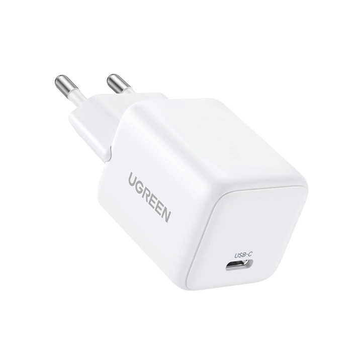 Ładowarka sieciowa Ugreen X513 30W GaN 1x USB-C + kabel USB-C 1m - biała