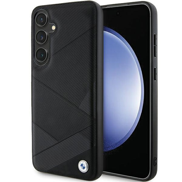 Etui BMW BMHCS24M23RCGPK Samsung Galaxy S24+ S926 czarny/black hardcase Signature Leather Crossing Lines Pattern Case