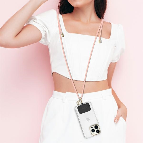 Pasek Guess Guucnmg4ep Universal Cbdy Cord Pasek Różowy/pink