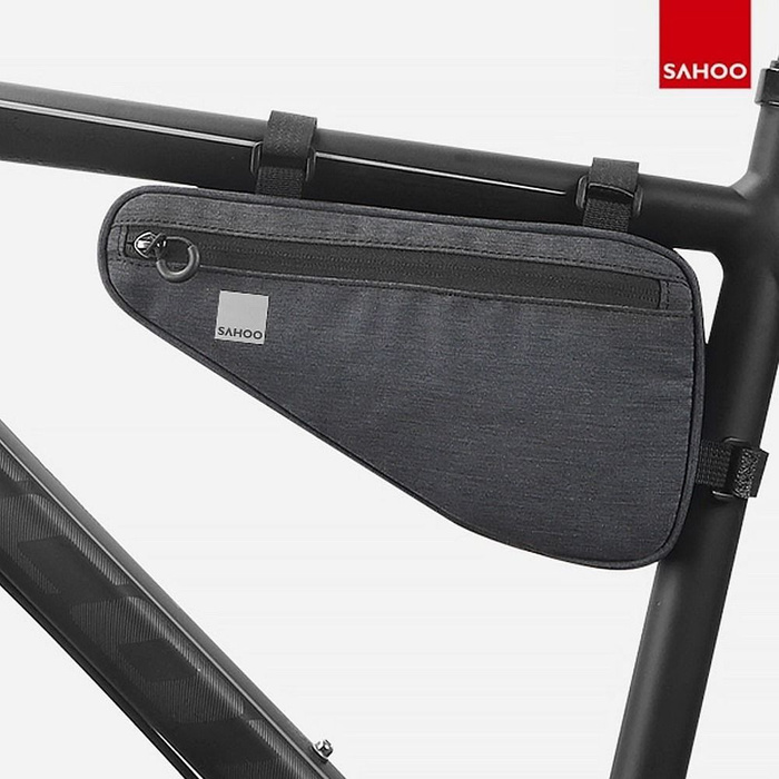 SAHOO torba rowerowa pod ramę rowerową trójkąt z zamkiem 1L 121469-SA czarna