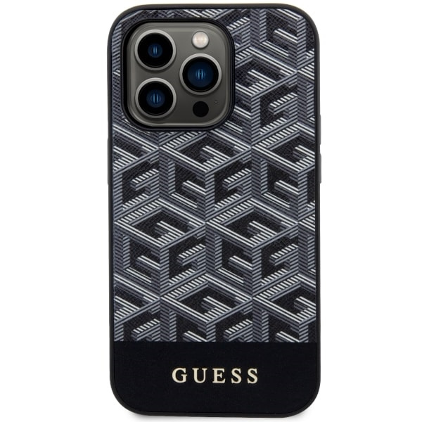 Etui Guess GUHMP14XHGCFSEK iPhone 14 Pro Max 6.7" czarny/black hardcase GCube Stripes MagSafe Case