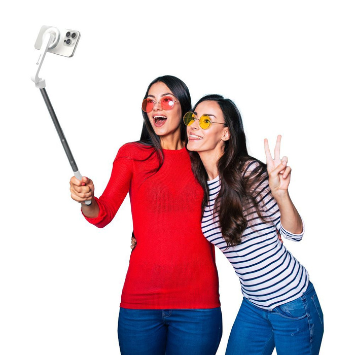 Selfie stick Forcell F-Grip MagSelfie S100M zgodny z MagSafe z pilotem bezprzewodowym czarny 0INT